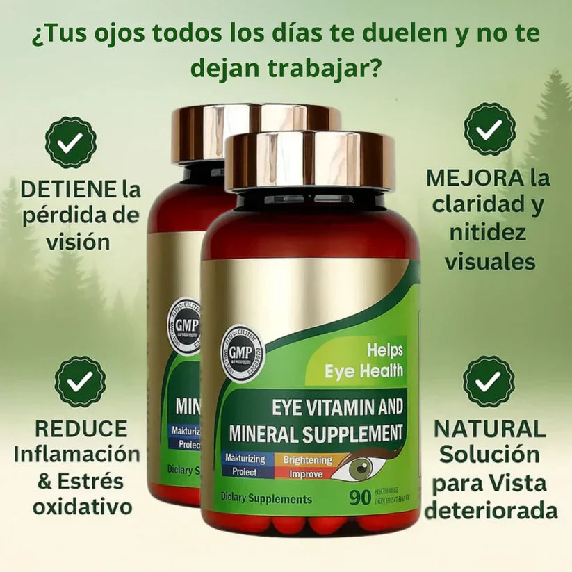 👁️ZOOONE™ VITAMINA + 29.99+ envio gratis - 100% Natural