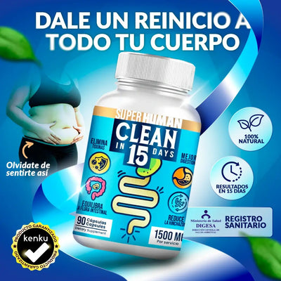 Clean15 Limpieza Completa Estomacal En 15 Días +$30 Envio Gratis